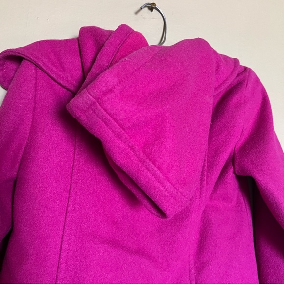 OLD NAVY | GIRLS PINK PEACOAT BUTTON HOODED COAT/JACKET SIZE XS - Picture 10 of 16